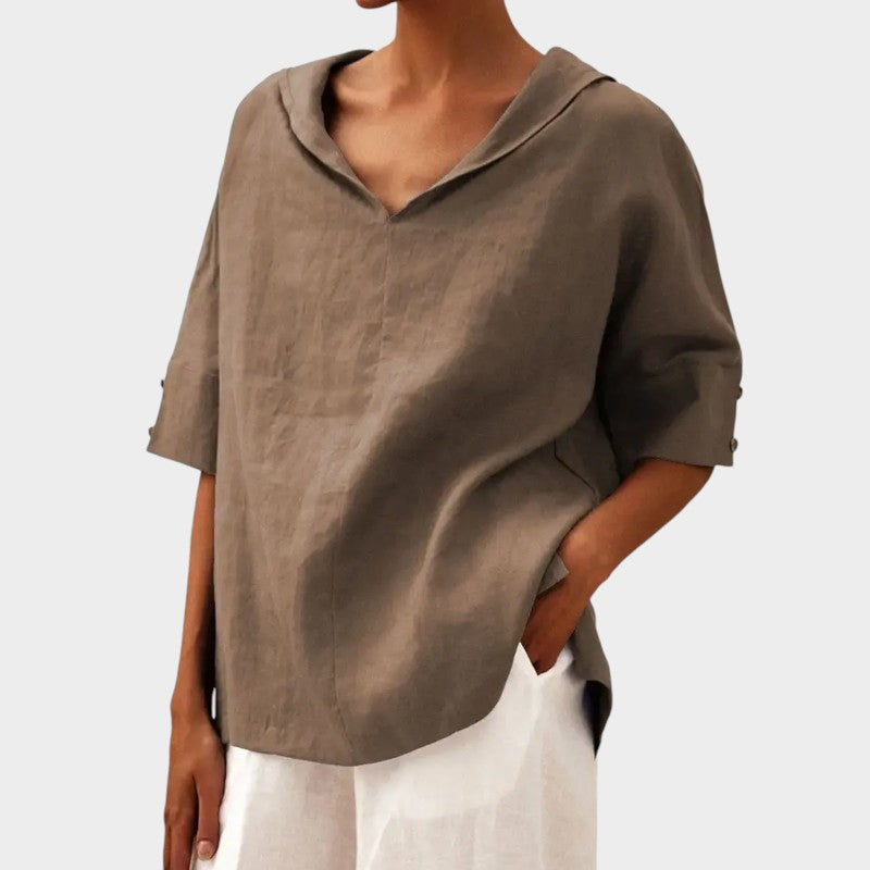 Soraya™ - Lös Casual Sommarblus