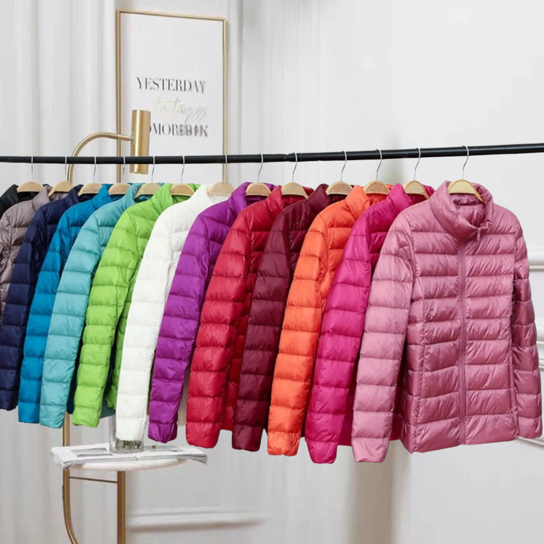 Haga™ | Ny ultralätt kort jacka med vita andfjädrar