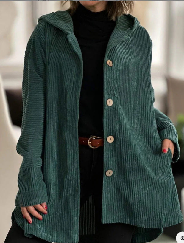 HagaStockholm™ | Corduroy jacka med huva