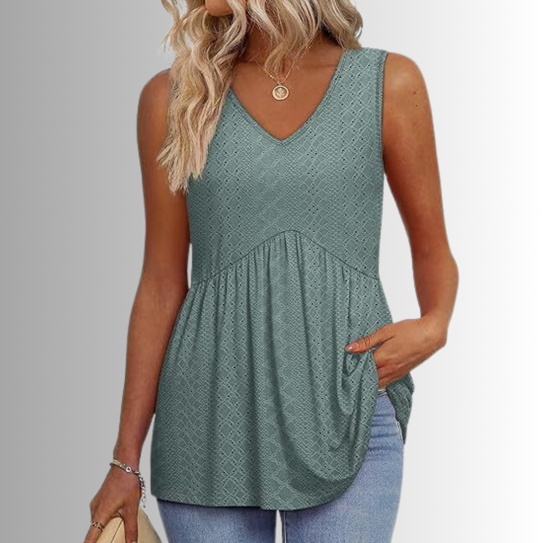 Peyton™ - Elegant & Vardaglig Mönstrad Topp