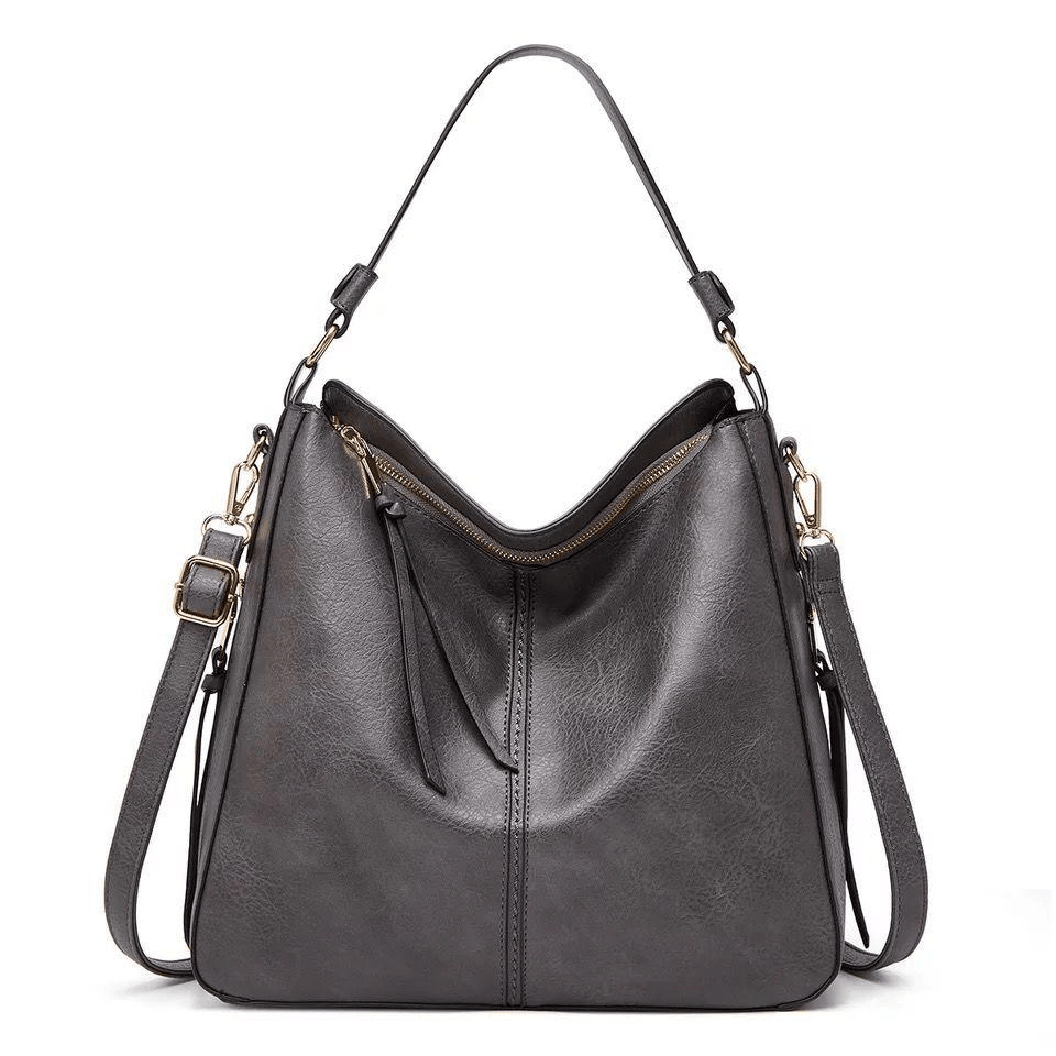 Vintage Leather Bag ’Verona’™ | Elegant väska med stor volym