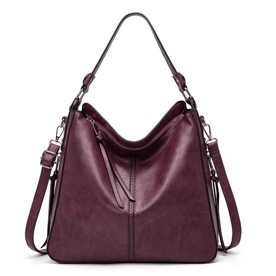 Vintage Leather Bag ’Verona’™ | Elegant väska med stor volym