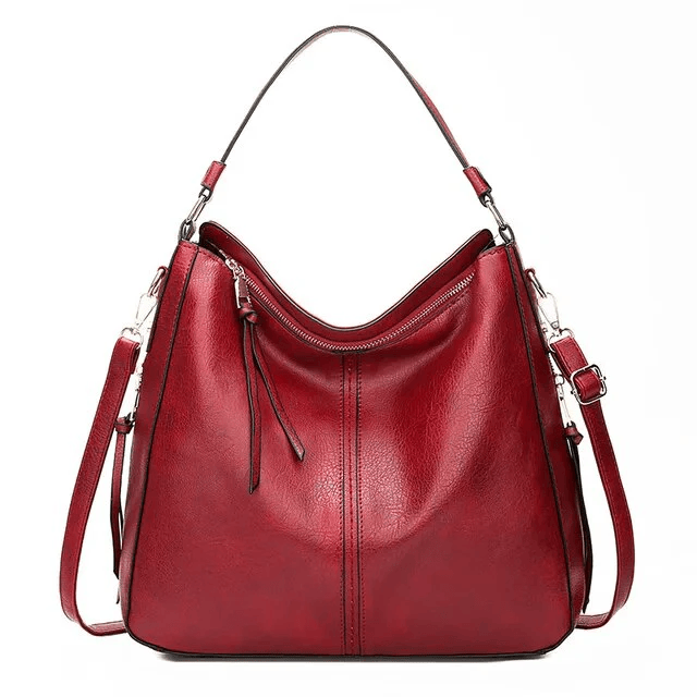 Vintage Leather Bag ’Verona’™ | Elegant väska med stor volym