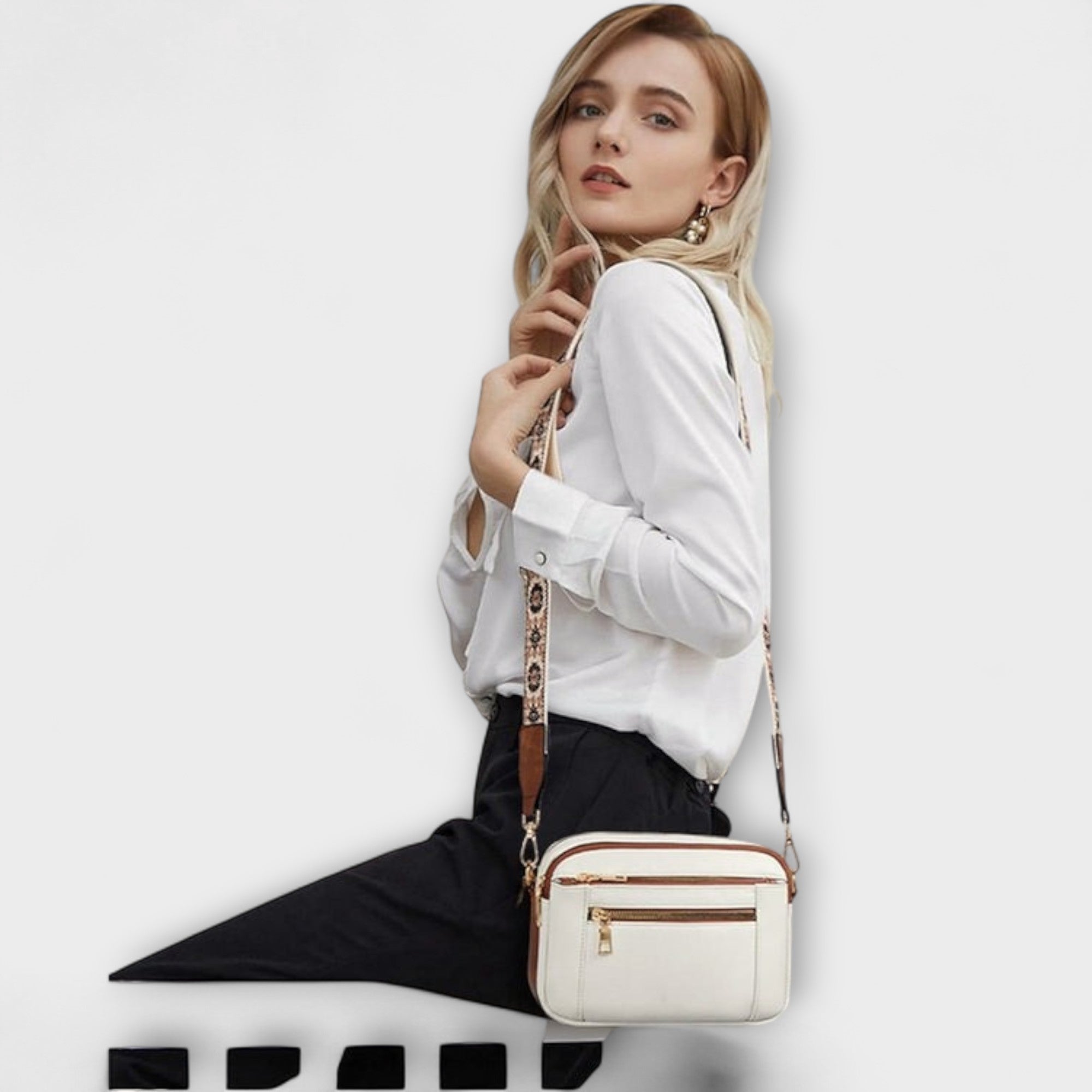 Haga™ - Elegant Läderaxelväska
