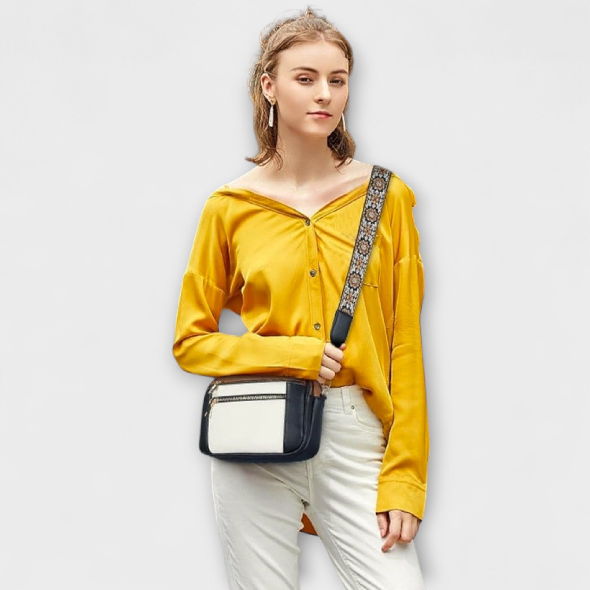 Haga™ - Elegant Läderaxelväska