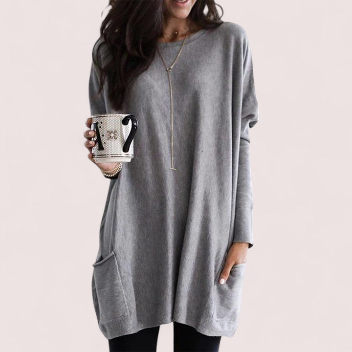 Adela™ |  Oversized Rundhalsad Tröja
