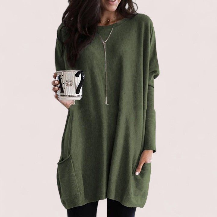 Adela™ |  Oversized Rundhalsad Tröja