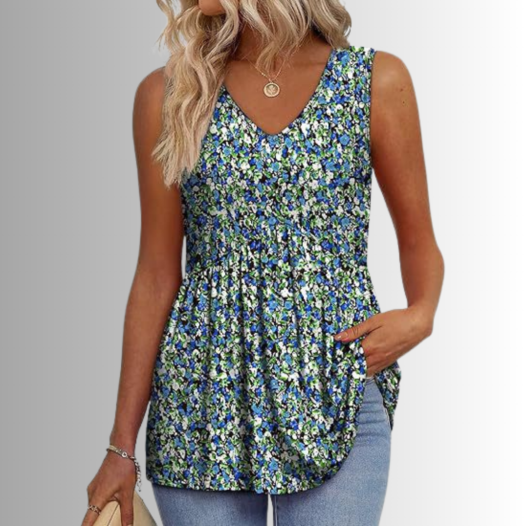 Peyton™ - Elegant & Vardaglig Mönstrad Topp