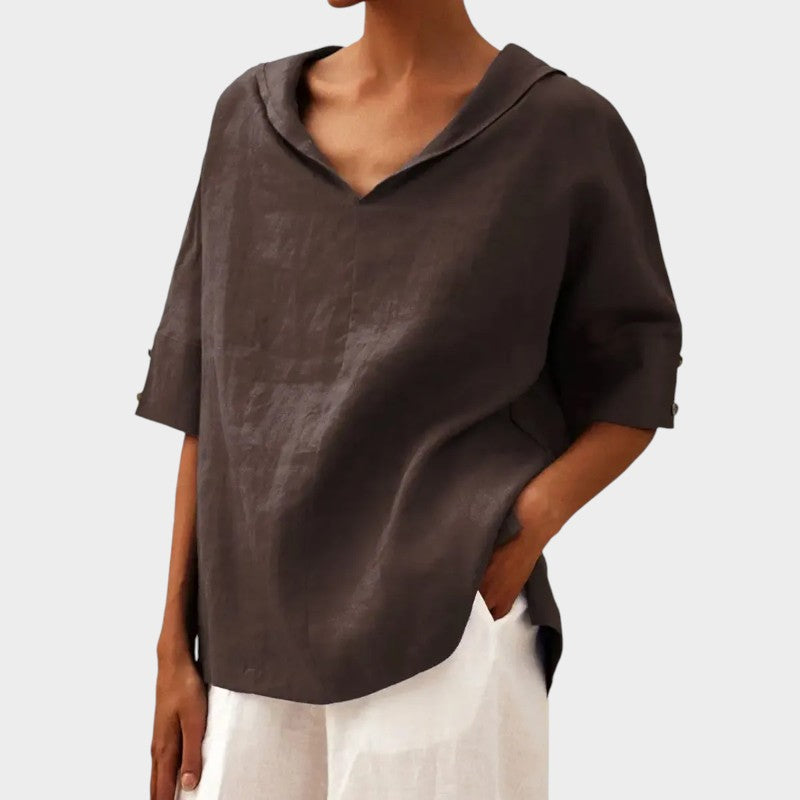 Soraya™ - Lös Casual Sommarblus