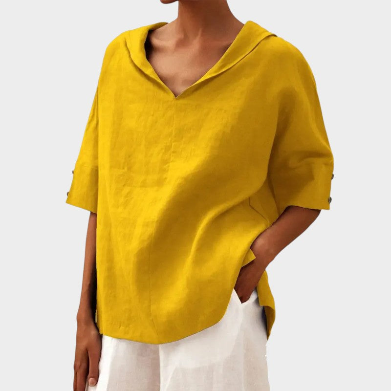 Soraya™ - Lös Casual Sommarblus