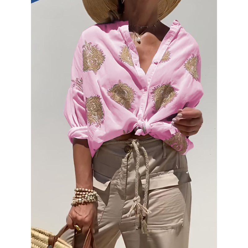 Geneviève™ - Ibiza-stil Chic Blus