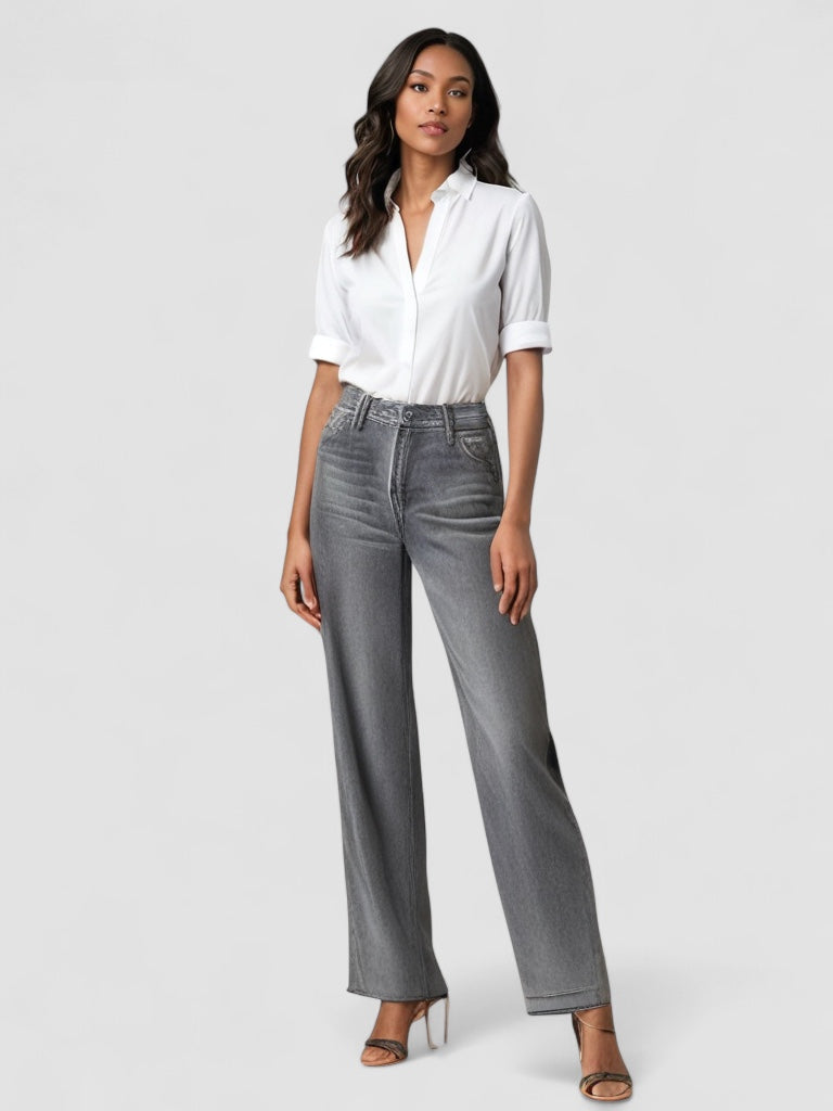 Haga™ | Grå Utställd Jeans