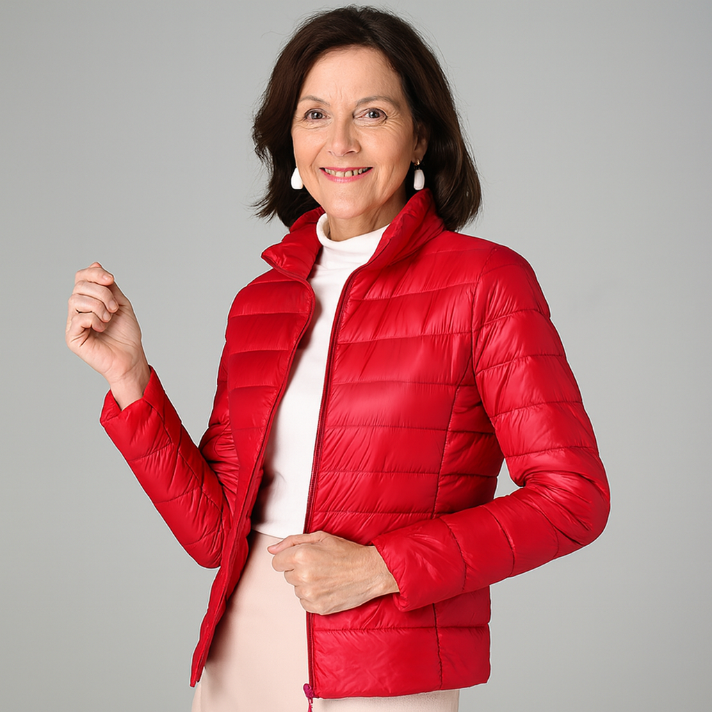 Haga™ | Ny ultralätt kort jacka med vita andfjädrar