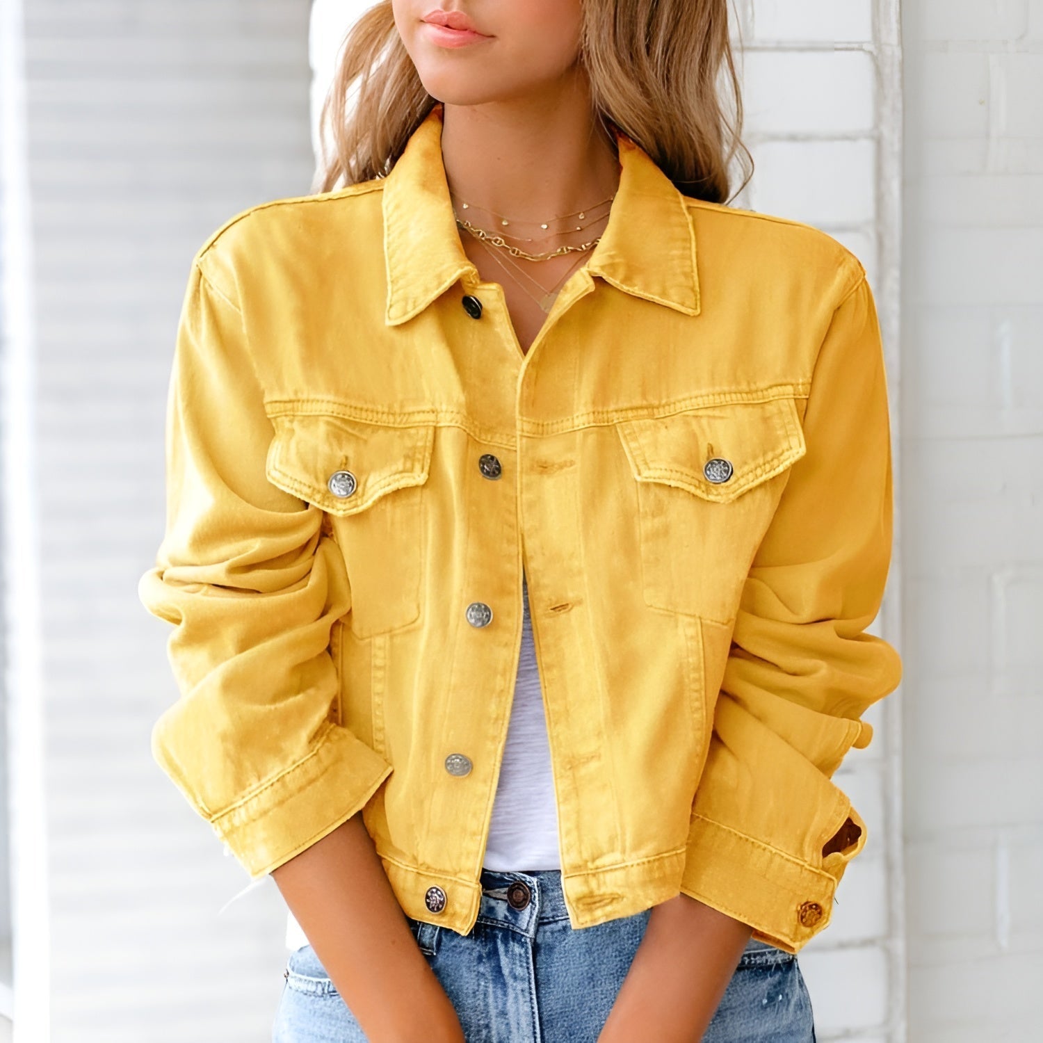 Iselin™ | Petals Denim Jacka
