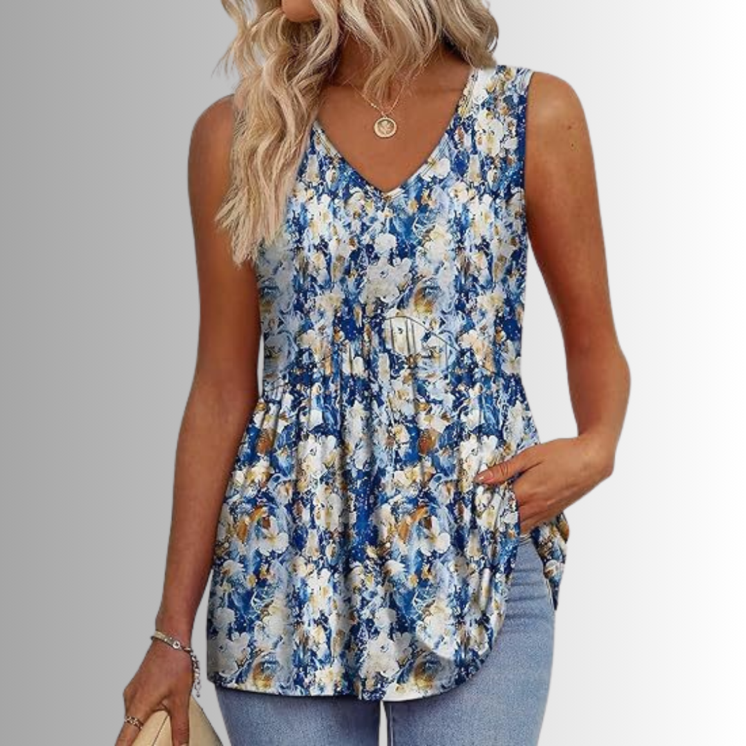 Peyton™ - Elegant & Vardaglig Mönstrad Topp