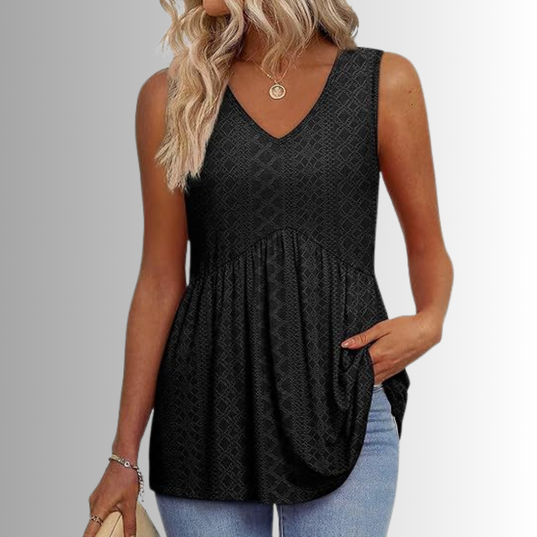 Peyton™ - Elegant & Vardaglig Mönstrad Topp