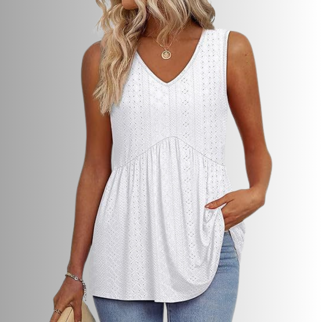 Peyton™ - Elegant & Vardaglig Mönstrad Topp
