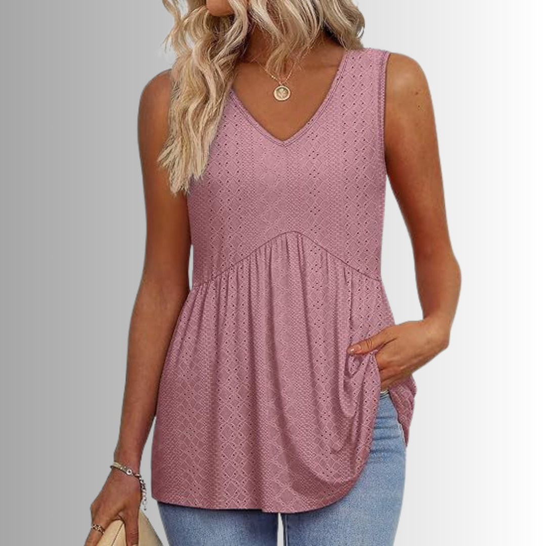 Peyton™ - Elegant & Vardaglig Mönstrad Topp