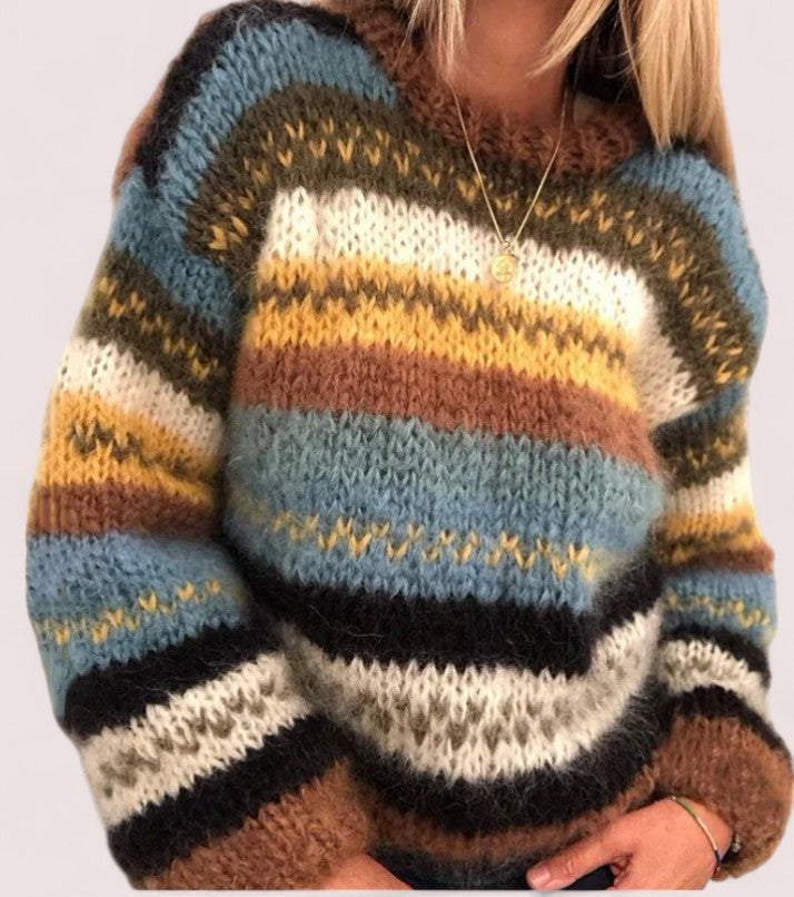 Melinda™ |  Mysig Stickad Tröja