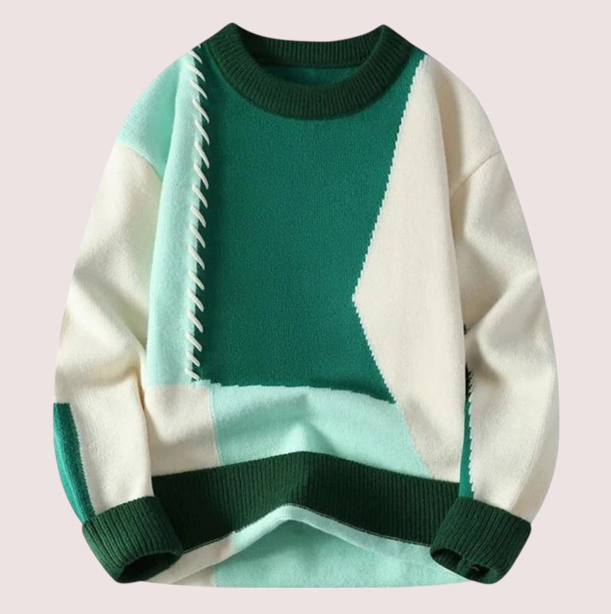 Hedvig™ | Mysig Chic Patchwork Pullover