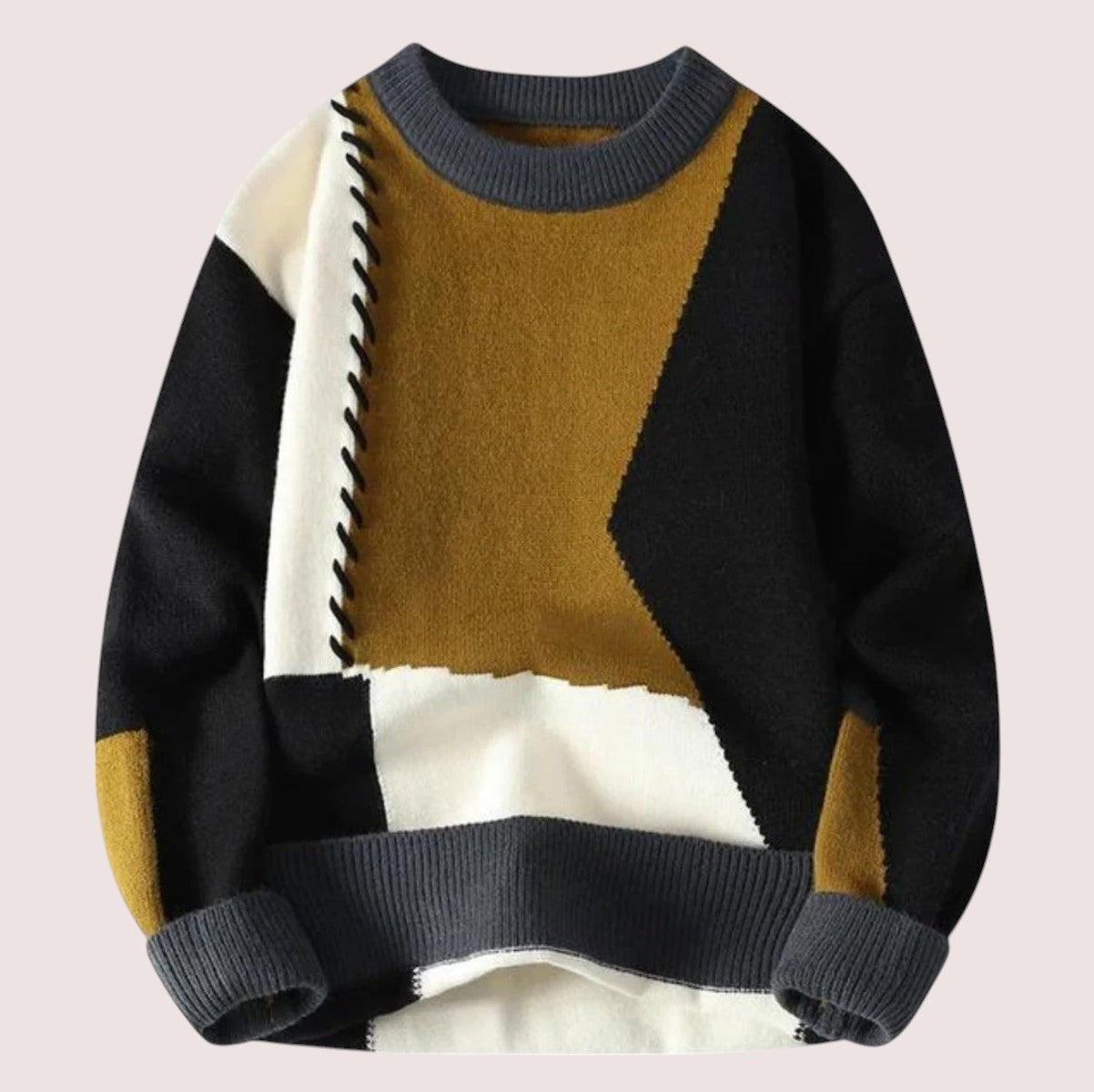 Hedvig™ | Mysig Chic Patchwork Pullover