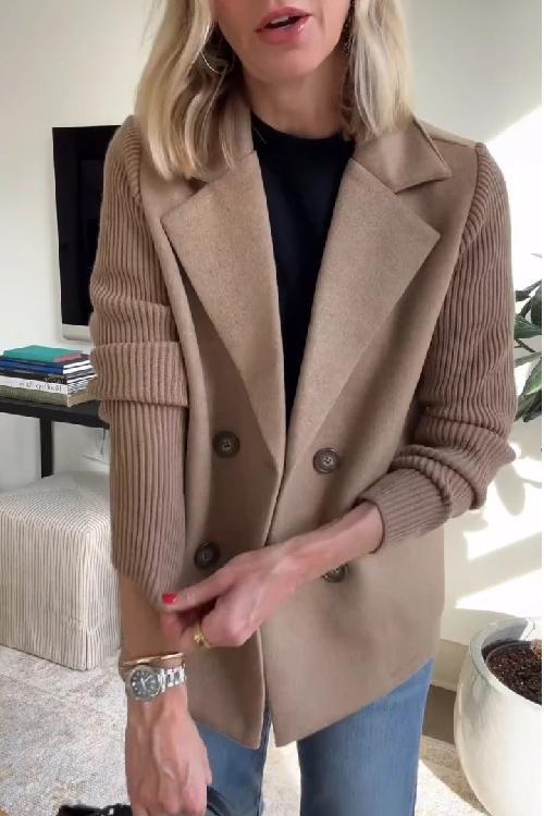 HagaStockholm™ | Elegant Stickad Ärmlös Blazer