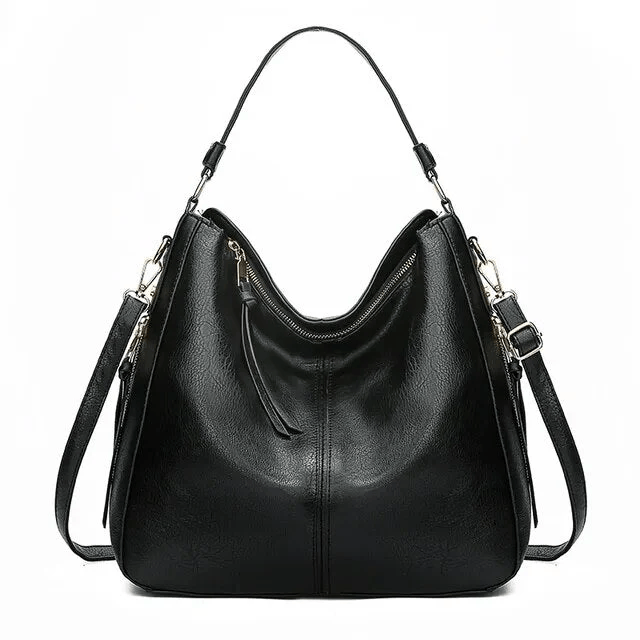 Vintage Leather Bag ’Verona’™ | Elegant väska med stor volym