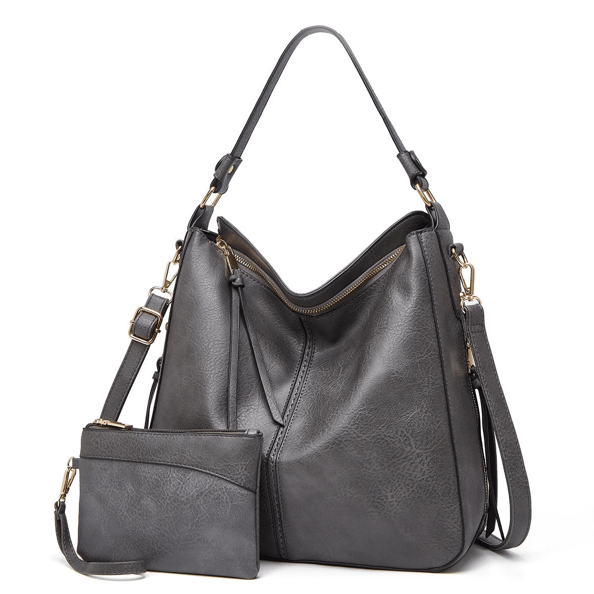 Vintage Leather Bag ’Verona’™ | Elegant väska med stor volym