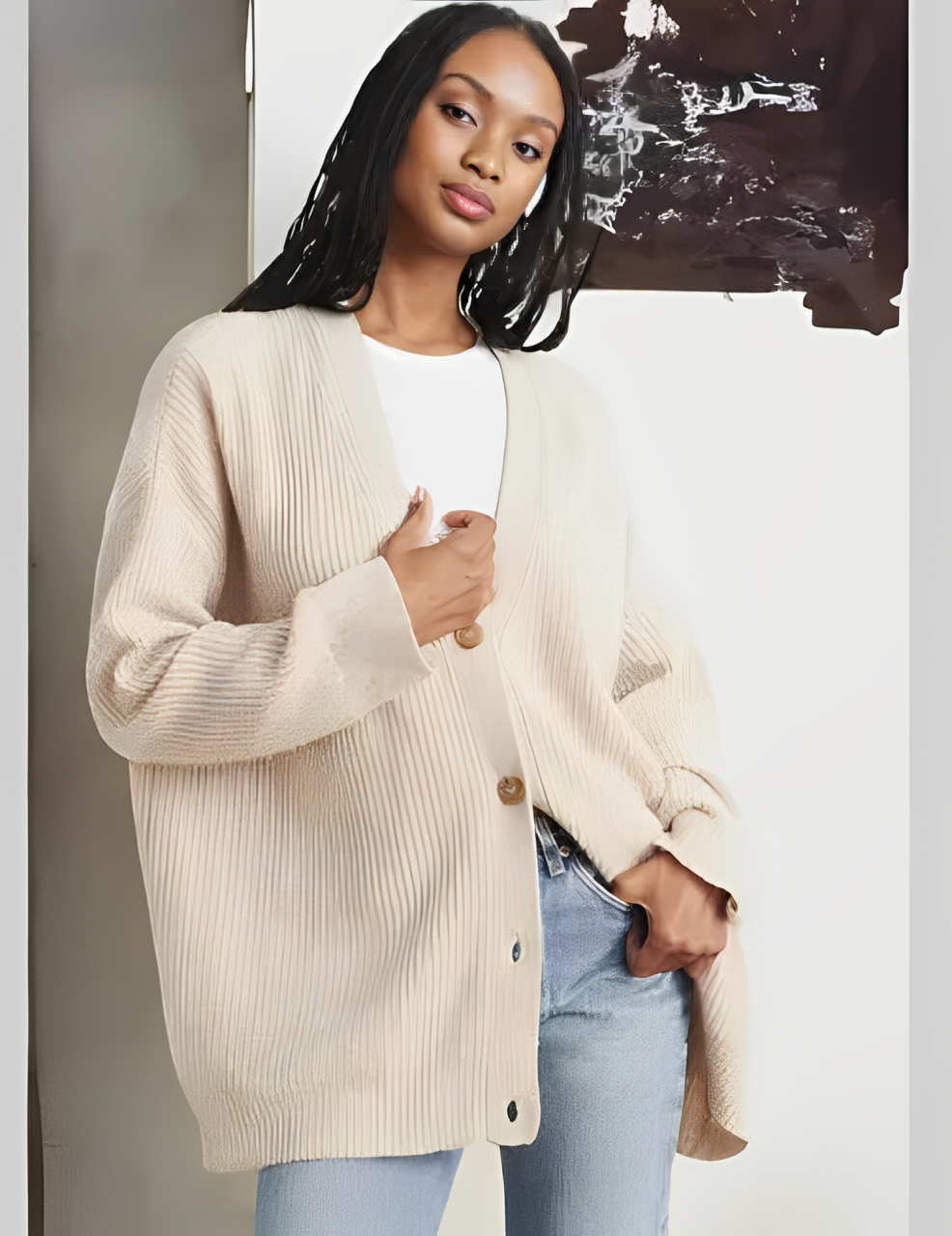 Eira™ | Elegant knappad kofta