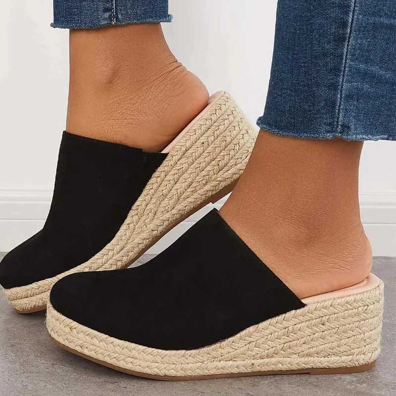 Sally | Eleganta och Bekväma Sandaler med Förhöjd Sula